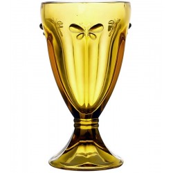 Jogo 6 Taças 240ML Borboleta Âmbar